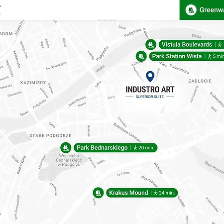 شقة Industro Art Zablocie - Balcony - Wifi 1gb - 55